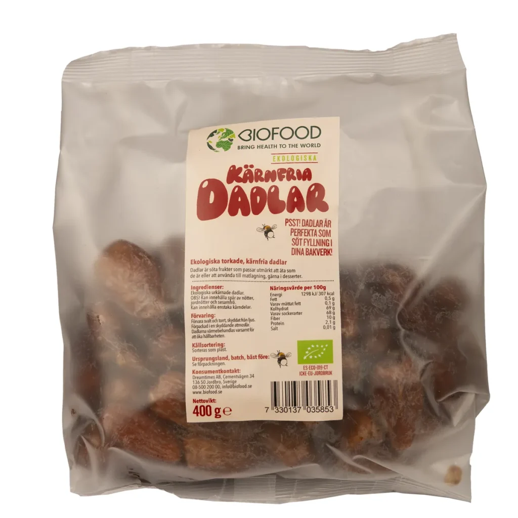 Hem dadlar kärnfria 400 g